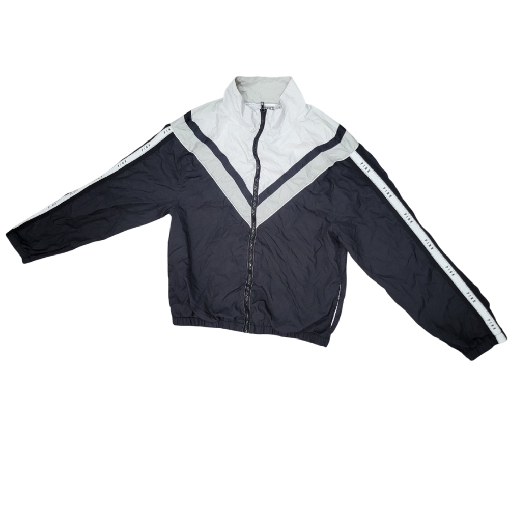 Victoria's Secret PINK Black and White Track Jacket - Women's Size